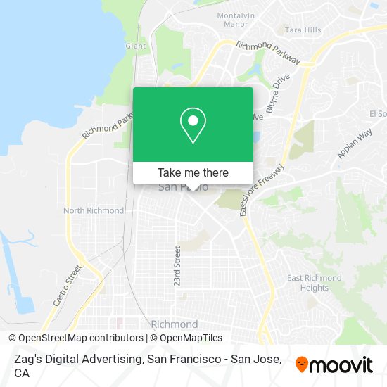 Zag's Digital Advertising map