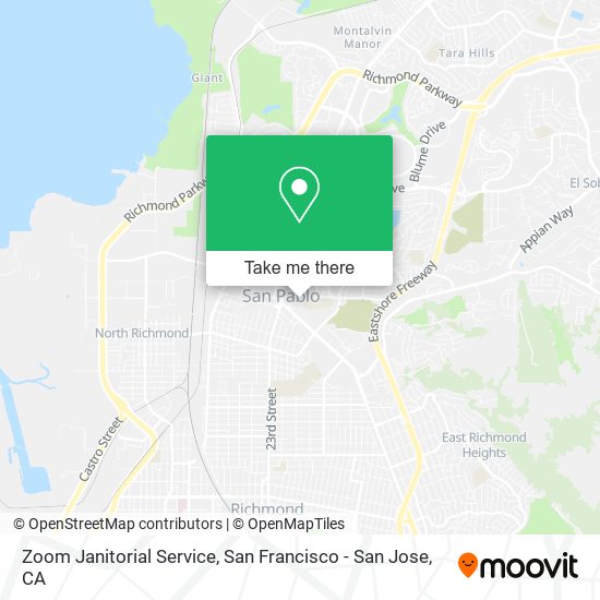 Zoom Janitorial Service map
