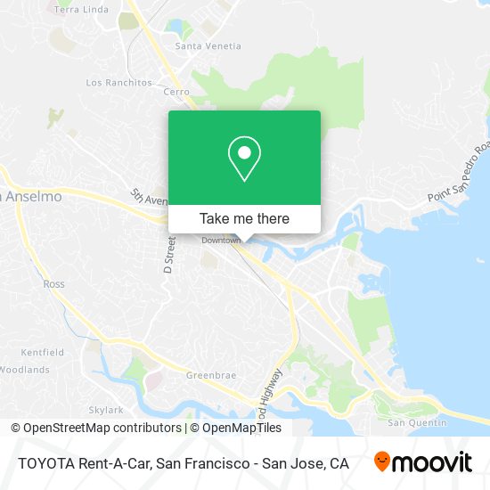 TOYOTA Rent-A-Car map