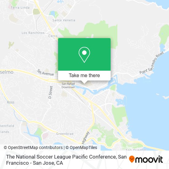 Mapa de The National Soccer League Pacific Conference