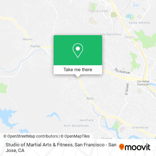 Mapa de Studio of Martial Arts & Fitness