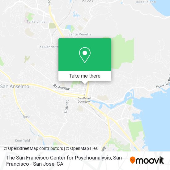 The San Francisco Center for Psychoanalysis map