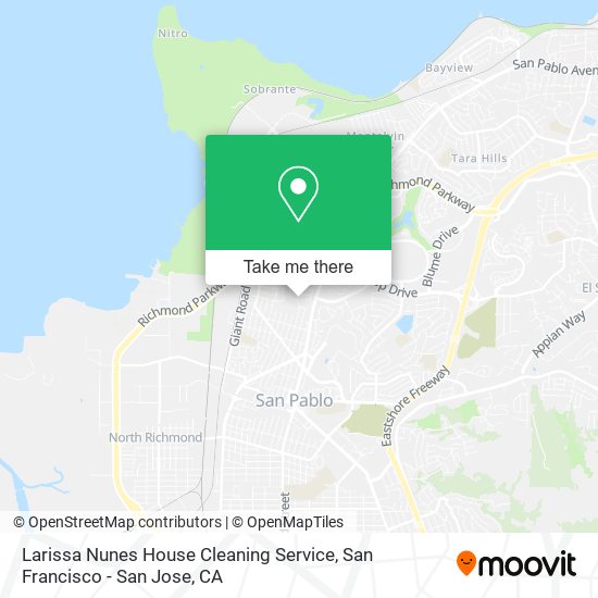 Larissa Nunes House Cleaning Service map