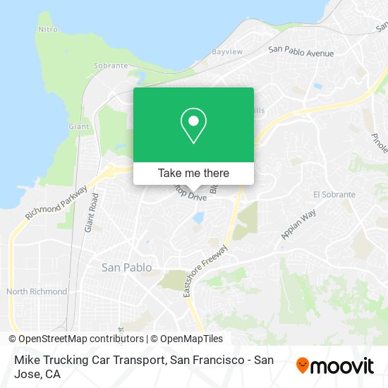 Mike Trucking Car Transport map