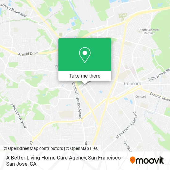 Mapa de A Better Living Home Care Agency