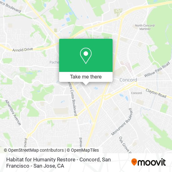 Habitat for Humanity Restore - Concord map