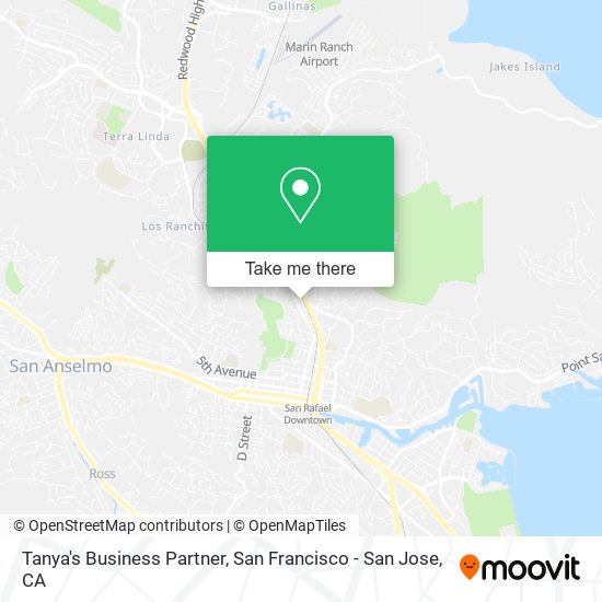 Tanya's Business Partner map