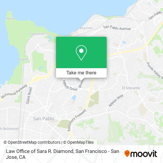 Law Office of Sara R. Diamond map