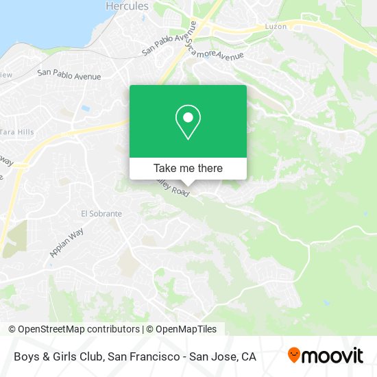 Boys & Girls Club map