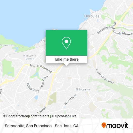 Samsonite map