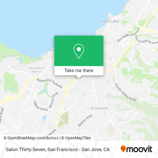 Mapa de Salon Thirty Seven
