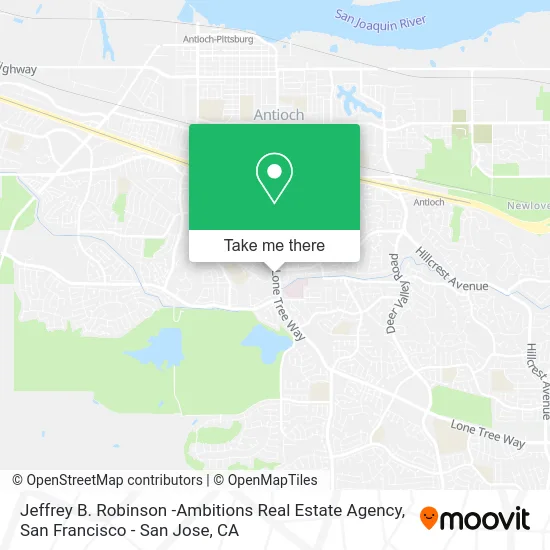 Jeffrey B. Robinson -Ambitions Real Estate Agency map