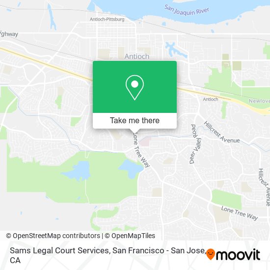 Sams Legal Court Services map