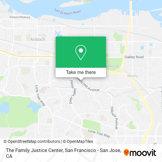The Family Justice Center map