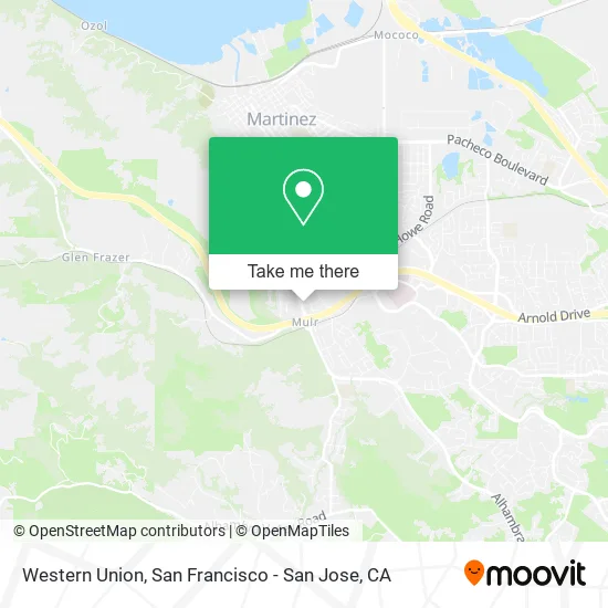 Mapa de Western Union