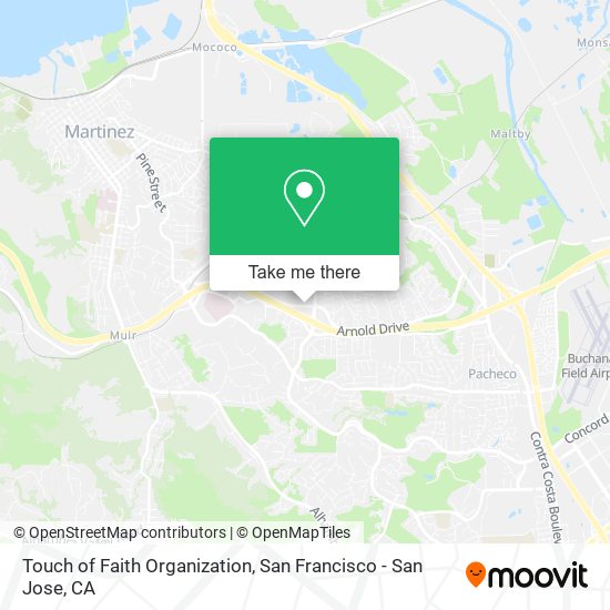 Touch of Faith Organization map