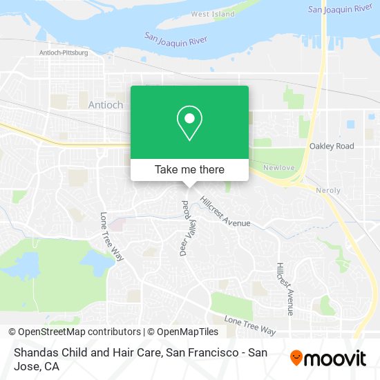 Shandas Child and Hair Care map