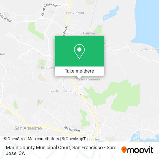 Mapa de Marin County Municipal Court