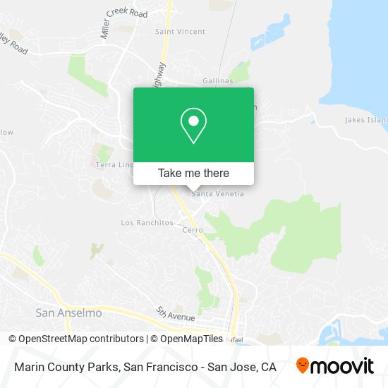 Marin County Parks map