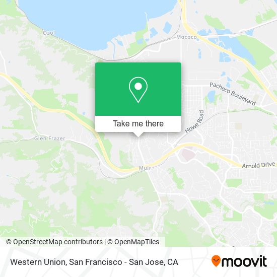 Western Union map