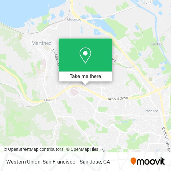 Western Union map