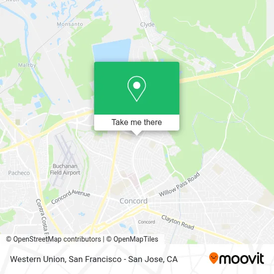 Western Union map