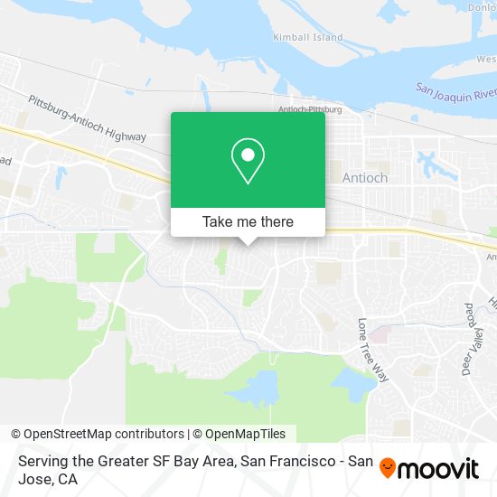 Mapa de Serving the Greater SF Bay Area