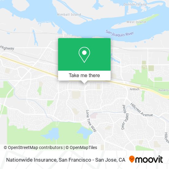 Mapa de Nationwide Insurance