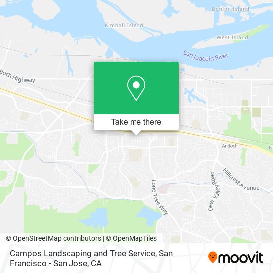 Campos Landscaping and Tree Service map