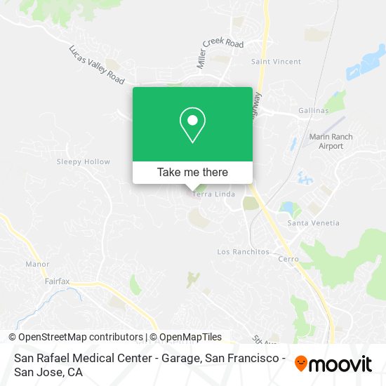 San Rafael Medical Center - Garage map