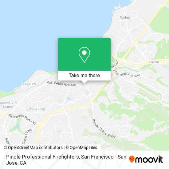 Mapa de Pinole Professional Firefighters