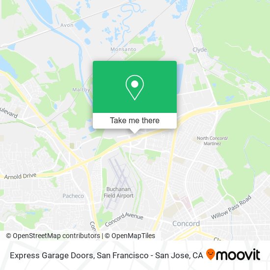 Express Garage Doors map