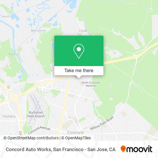 Concord Auto Works map