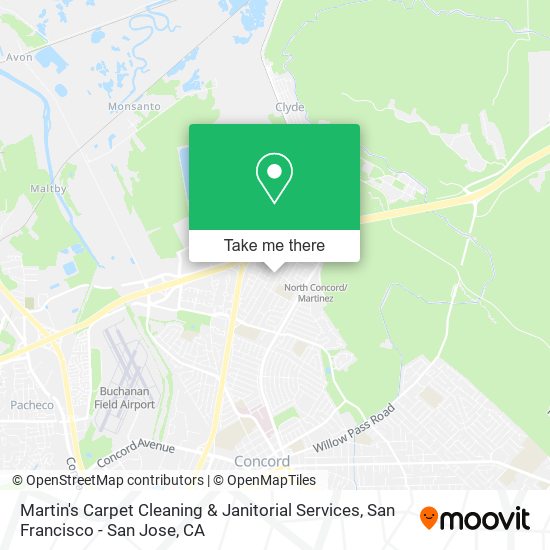 Mapa de Martin's Carpet Cleaning & Janitorial Services