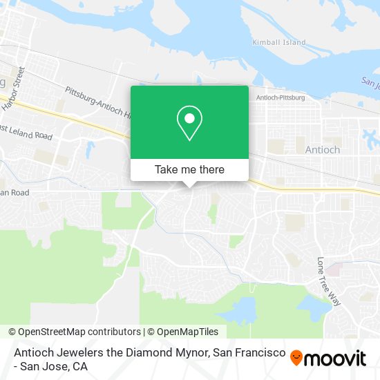 Mapa de Antioch Jewelers the Diamond Mynor