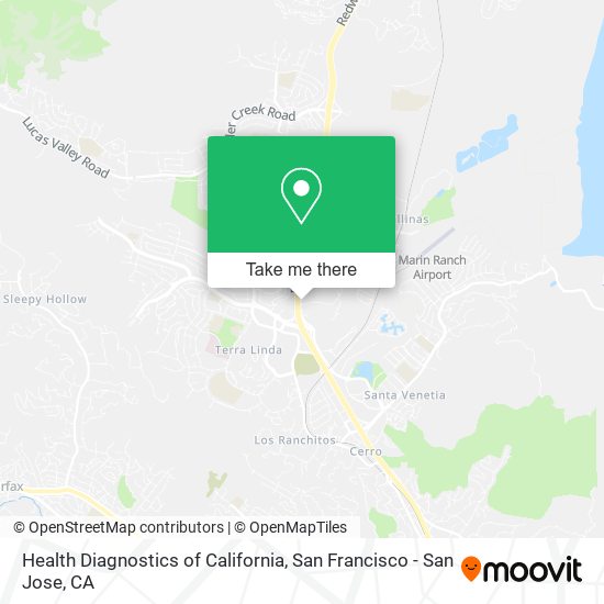 Mapa de Health Diagnostics of California
