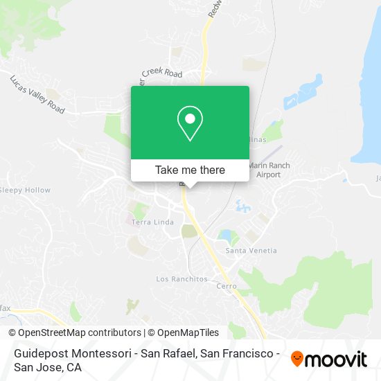 Mapa de Guidepost Montessori - San Rafael