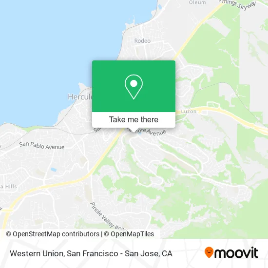 Mapa de Western Union
