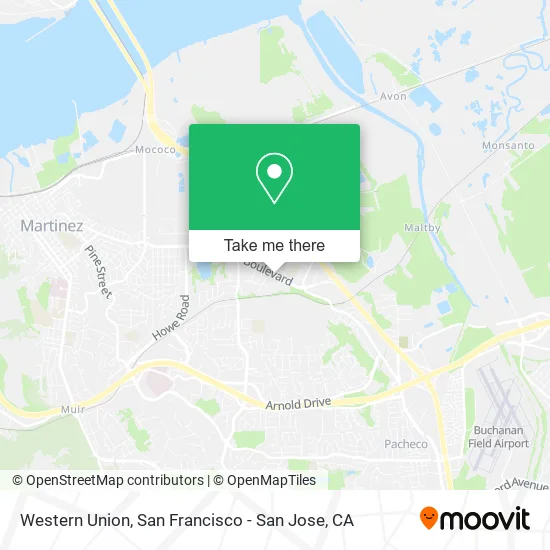 Western Union map