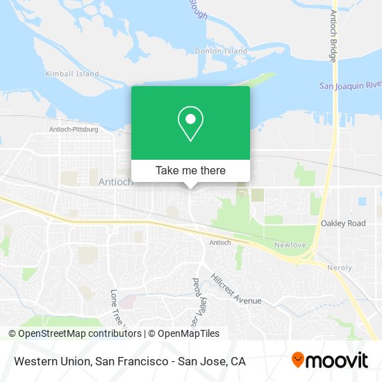 Western Union map