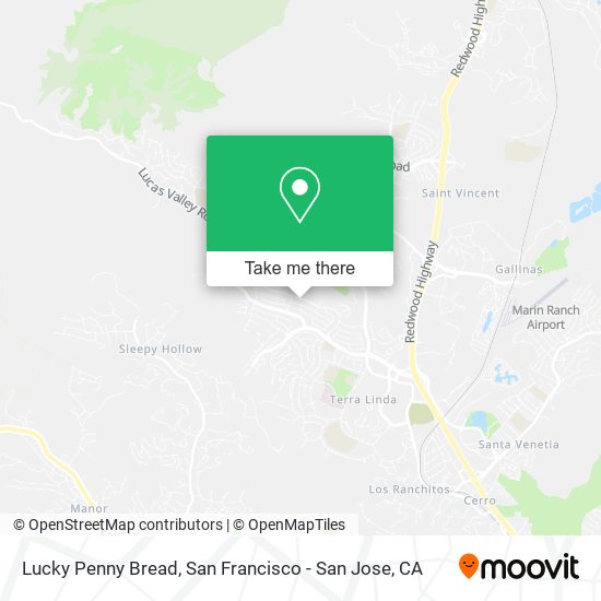 Lucky Penny Bread map