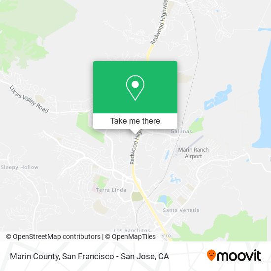 Marin County map