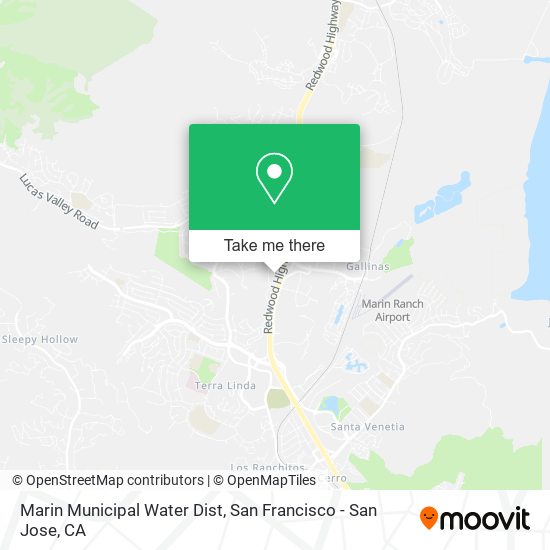 Marin Municipal Water Dist map