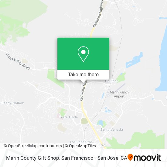 Marin County Gift Shop map