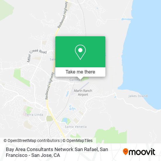 Bay Area Consultants Network San Rafael map
