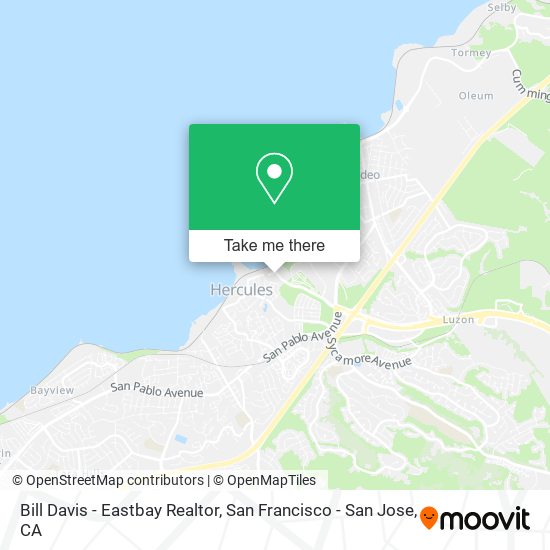 Bill Davis - Eastbay Realtor map
