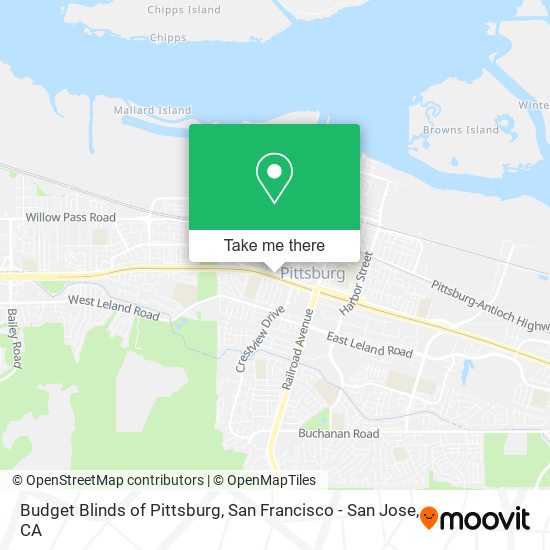 Budget Blinds of Pittsburg map