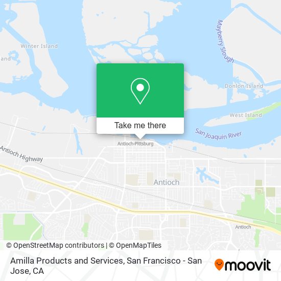 Amilla Products and Services map