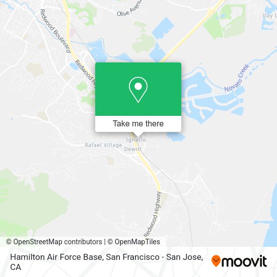Mapa de Hamilton Air Force Base