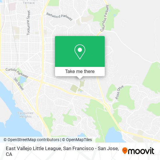 Mapa de East Vallejo Little League